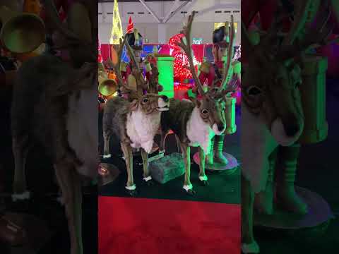 Singing Reindeer Animatronics at Transworld