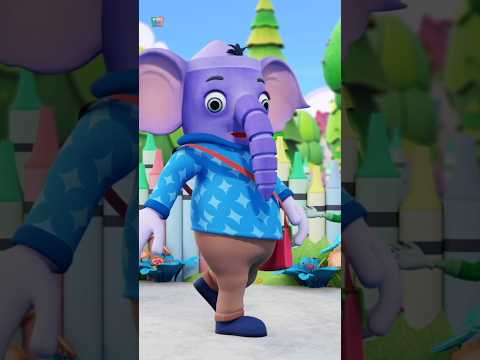 Hathi Raja Kaha Chale Preschool Shorts, हाथी राजा कहां चले #shorts #education #crayonselephant