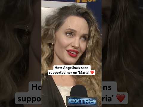 How #AngelinaJolie’s sons SUPPORTED her on emotional days for “Maria” ❤️ #shorts