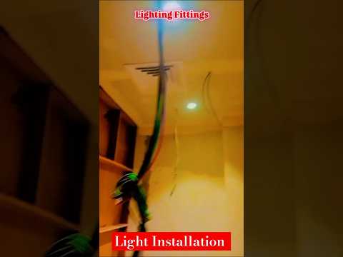 Light Installation ceiling 😭👷 | COB Light Ceiling Connection #light #short