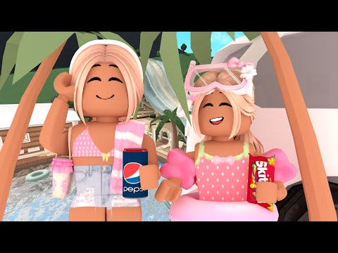 Family Trip to a WATERPARK! *EXPENSIVE!!?* Bloxburg Family Roleplay