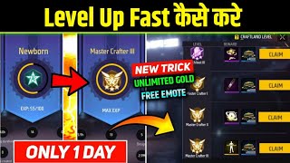 CRAFTLAND LEVEL KAISE BADHAYE|HOW TO CLAIM CRAFTLAND LEVEL EMOTE REWARDS|LCRAFTLAND EXP FAST