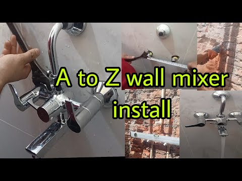 wall mixer A to Z fitting and installation\wall mixer pipe fitting\ plumbing pipe fitting\Bath mixer