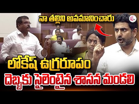 లోకేష్ దెబ్బకు మండలి సైలెంట్ | Nara Lokesh Fires in Assembly | AP Assembly Live |#sumantvlive