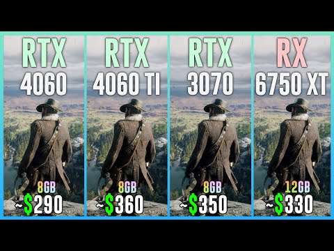 RTX 4060 vs RTX 4060 TI vs RTX 3070 vs RX 6750 XT - Test in 20 Games