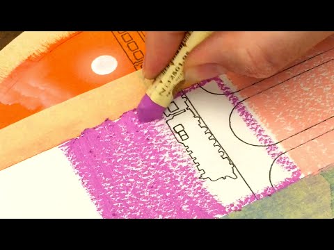 Look at this mind-blowing drawing 🖍️🤯 Can you follow all the steps ? #oilpastel #circulardrawing