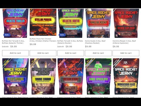 Space Rocket Jerky Zombie Invasion Sweet Garlic Beef Jerkey Review