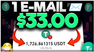 ENTER EMAIL 📧 & GET $33 USDT Immediately 💰 Earn Free Usdt