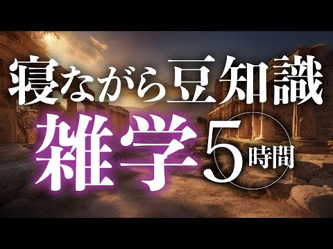 【睡眠導入】寝ながら豆知識雑学5時間【合成音声】