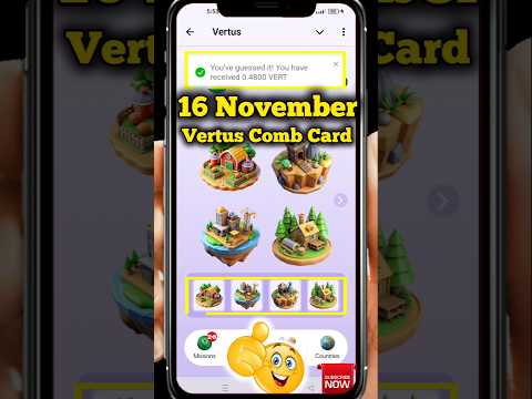 vertus combo today । vertus code today । 16 November । vertus combo 16 November #short