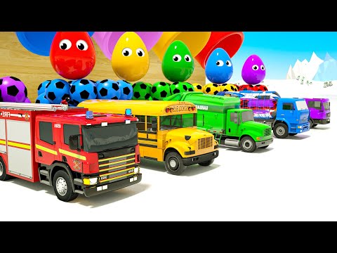 Color Balls & Kids Song! | Johny Johny Yes Papa + Baby Shark | Baby Nursery Rhymes & Kids Songs