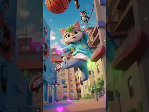 Basketball Buddies: Cat Slam Dunk Adventure!