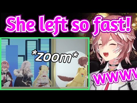 Lui Can't Help Laughing at Korone's Speed During Her Birthday Stream [Hololive]