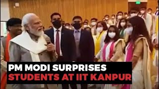 Watch: PM Modi Surprises Students At IIT Kanpur