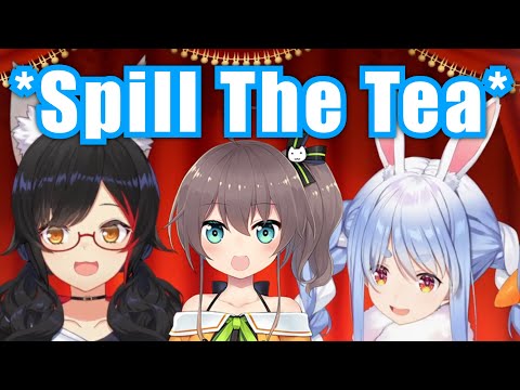 Matsuri Spill The Tea To Win Shion's Leftover Drink During PekoMio Auction【Hololive/Usada Pekora】