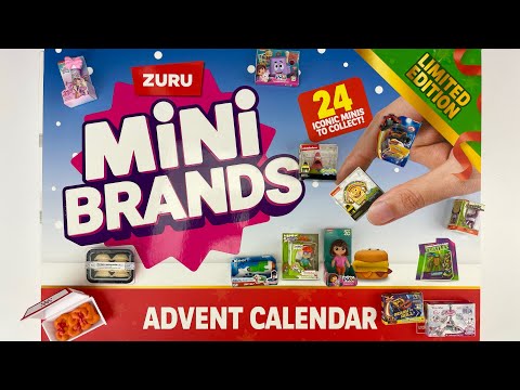 Mini Brands Advent Calendar mystery surprise Unboxing / Satisfying Video