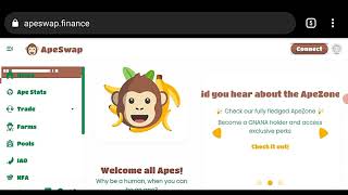 Apeswap #ApeSwap, #BANANA, #BNB, #BNB, #BSC, #BinanceSmartChain, #DeFi, #Crypto and #Cryptocurrency