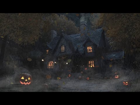 Haunted House Ambience in the Forest | Heavy Rain & Spooky Sounds | Do You Hear That?