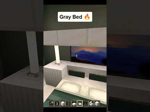 Gray Bed in Minecraft | #shorts #minecraft