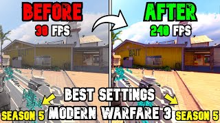 Best PC Settings for COD Modern Warfare 3 SEASON 5! (Optimize FPS & Visibility)