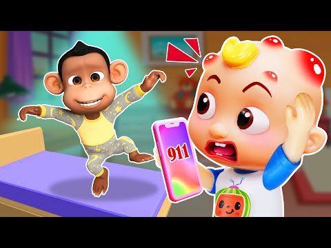 Five Little Monkeys Jumping On The Bed | Call 911 📞 | CoComelon Nursery Rhymes & Kids Songs