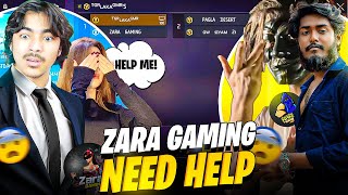 Zara Gaming need help😭 2 "V" Badge Player Call her Noob😱 Laka Gamer