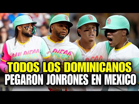 FERNANDO TATIS JR, JUAN SOTO, MANNY MACHADO Y CRUZ PEGARON JONRONES EN MEXICO - PADRES VS GIANTS MLB