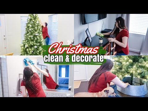 CHRISTMAS CLEAN AND DECORATE WITH ME | PART 2 | CHRISTMAS DECORATING IDEAS | CHRISTMAS CLEAN WITH ME