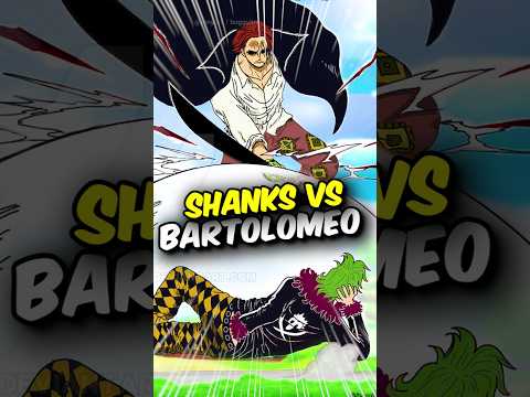 Shanks Vs Bartolomeo Fight || Shanks can't beat Bartolomeo #shorts #shanks #onepiece