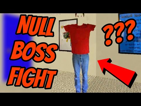 NULL BOSS FIGHT - Baldi's Basics Classic Remastered (Secret Ending!)