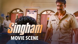 Singham: Ashok Saraf and Ajay Devgn in a Powerful Scene Highlighting the Struggles of Policemen