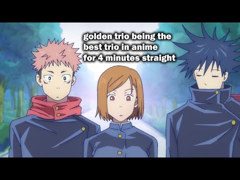 golden trio in jujtsu kaisen best moments (s1)