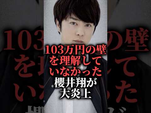 103万円の壁を理解していなかった櫻井翔が大炎上  #shorts #ニュースzero #玉木