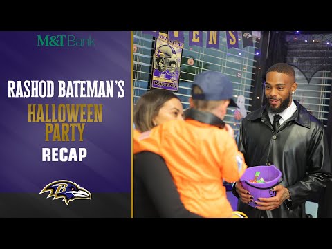 Inside Rashod Bateman's Special Halloween Party | Baltimore Ravens