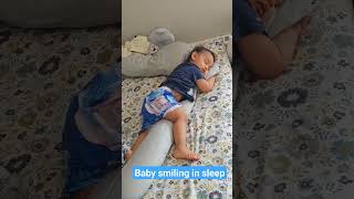 Baby smiling in sleep 😇 #baby #smilingbaby #sleepingbaby