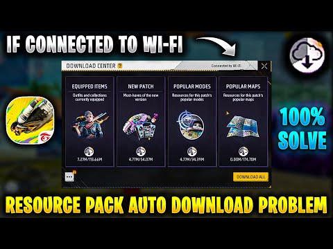 Solve free fire resource pack auto download problem in wifi | Resource pack auto download free fire