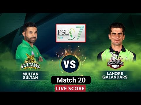 Lahore Qalandars vs Multan Sultans, 20th Match - Live