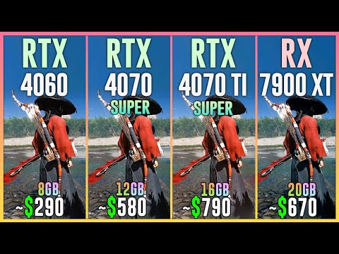 RTX 4060 vs RTX 4070 SUPER vs RTX 4070 TI SUPER vs RX 7900 XT - Tested in 25 Games