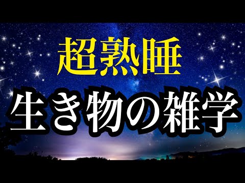 【睡眠雑学】生き物の雑学　へぇ〜!!な雑学１時間　【睡眠導入】安眠　子守唄　読みきかせ睡眠