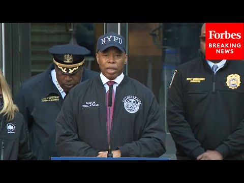 NYC Mayor Eric Adams Delivers Remarks On Public Safety Investments