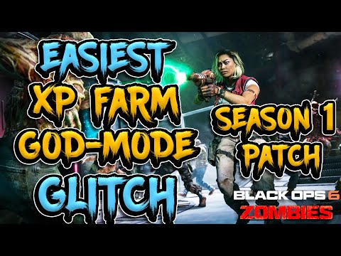 *EASY* GOD MODE XP FARM Glitch in Black Ops 6 Zombies (Season 1 AFTER PATCH) Weapon XP FAST CAMOS