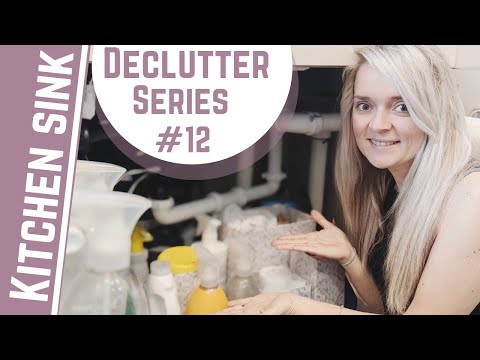 KITCHEN SINK DECLUTTER | DECLUTTER SERIES #12 | FAMILY OF 6 MINIMALISM JOURNEY