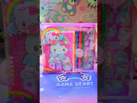 Hello Kitty Stationery Set ASMR #schoolsupplies #sanrio