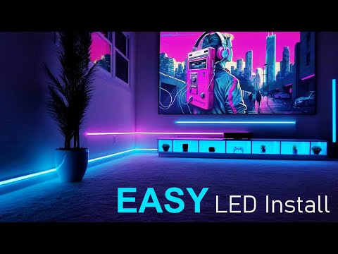 Ridiculously Easy LED Strip Install! No drilling, No Splicing, No Soldering!