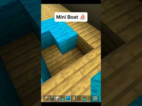 Mini Boat in Minecraft | #shorts #minecraft