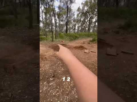 Hunter teaching is how to hit a 6m triple on a mountain bike #mountainbike #bike #mtb #crashes