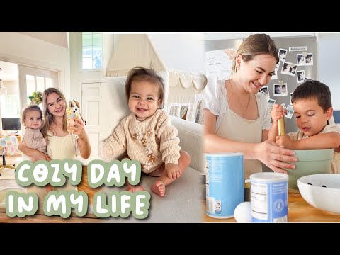 DITL Practicing Slow Joy in Motherhood | Baking, Cozy Crafts, Autumn Haul