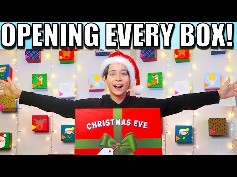 Opening ALL 24 BOXES on his GIANT ADVENT CALENDAR 🎄 Christmas gifts