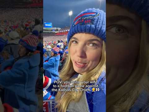 POV: you bring your wife to a football game and it’s against the Kansas City Chiefs…🤦🤣👀😭