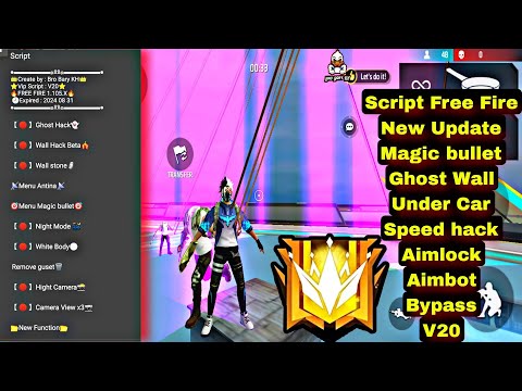 Script Hack Free Fire Ob45 Aimlock shooting Aim Awm No Recoil+Bypass Ghost WallHack Anti Blacklist